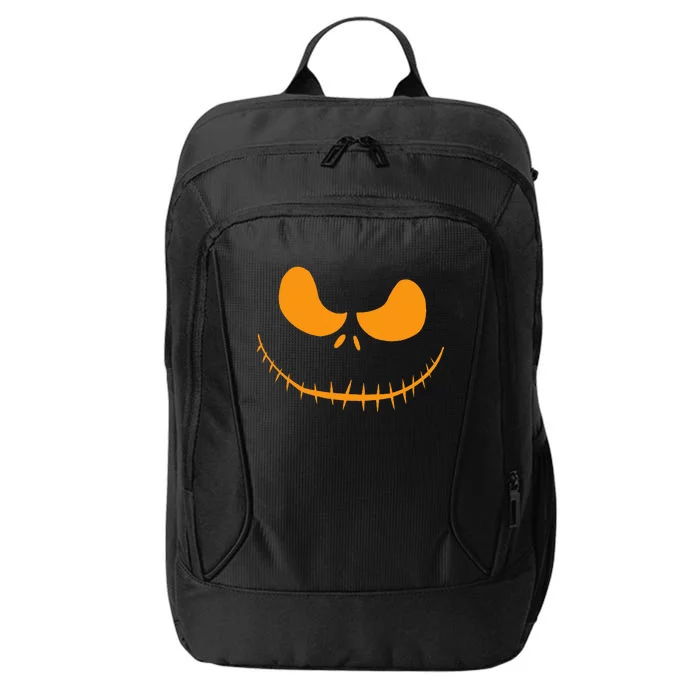 Halloween Pumpkin Face Patch Costume City Backpack