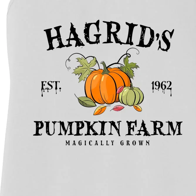 HagridS Pumpkin Farm Fall Autumn Pumpkin Garden Women's Racerback Tank