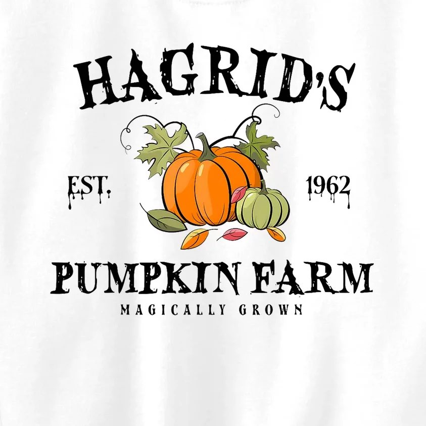 HagridS Pumpkin Farm Fall Autumn Pumpkin Garden Kids Sweatshirt