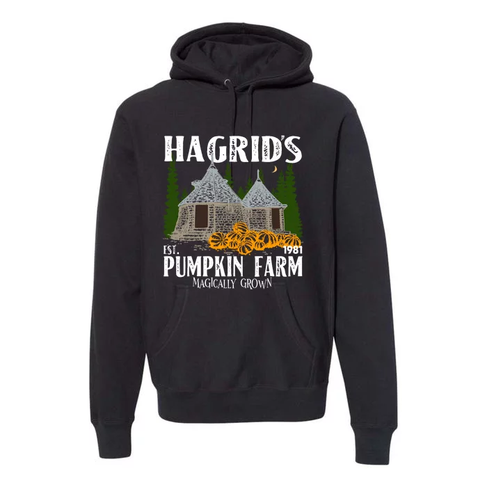 Hagrids Pumpkin Farm Magically Grown Hagrids Pumpkin Farm Thanksgiving Premium Hoodie