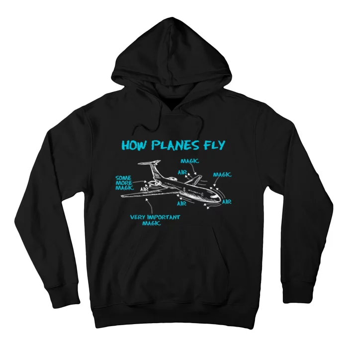 How Planes Fly Funny Aerospace Engineer Engineering Hoodie