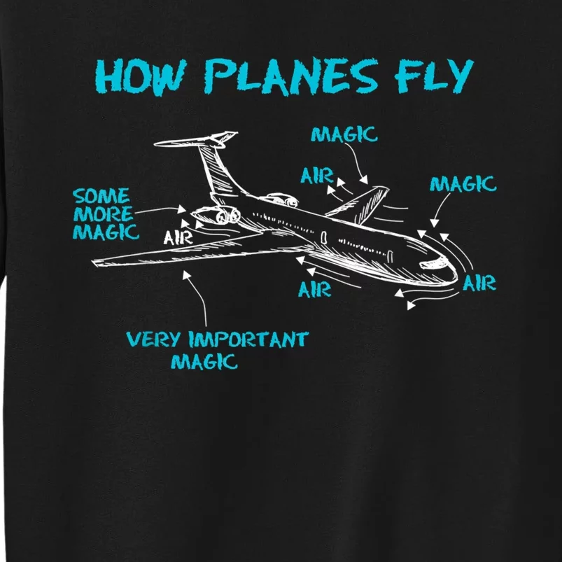 How Planes Fly Funny Aerospace Engineer Engineering Sweatshirt