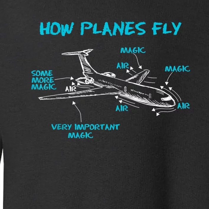 How Planes Fly Funny Aerospace Engineer Engineering Toddler Sweatshirt