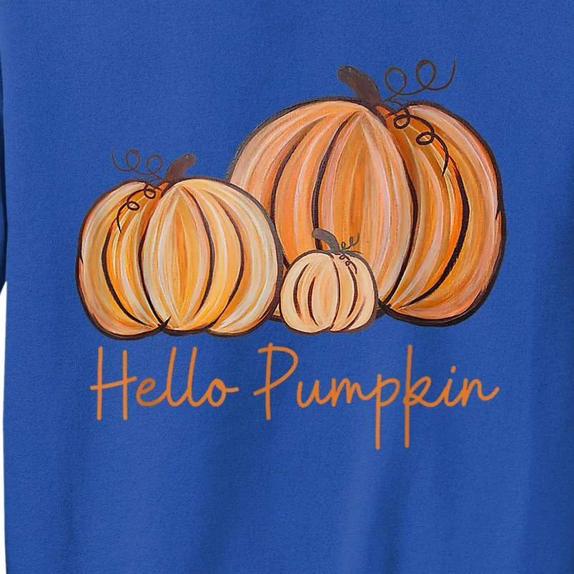 Hello Pumpkin Fall Halloween Graphic Gift Sweatshirt