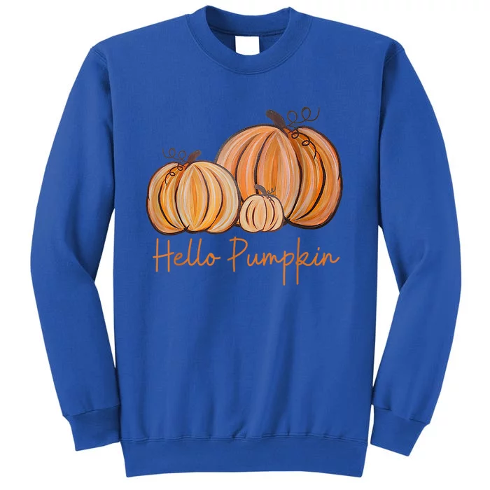 Hello Pumpkin Fall Halloween Graphic Gift Sweatshirt