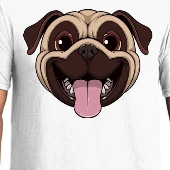 Happy Pug Funny Tongue Pajama Set