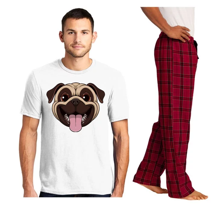 Happy Pug Funny Tongue Pajama Set