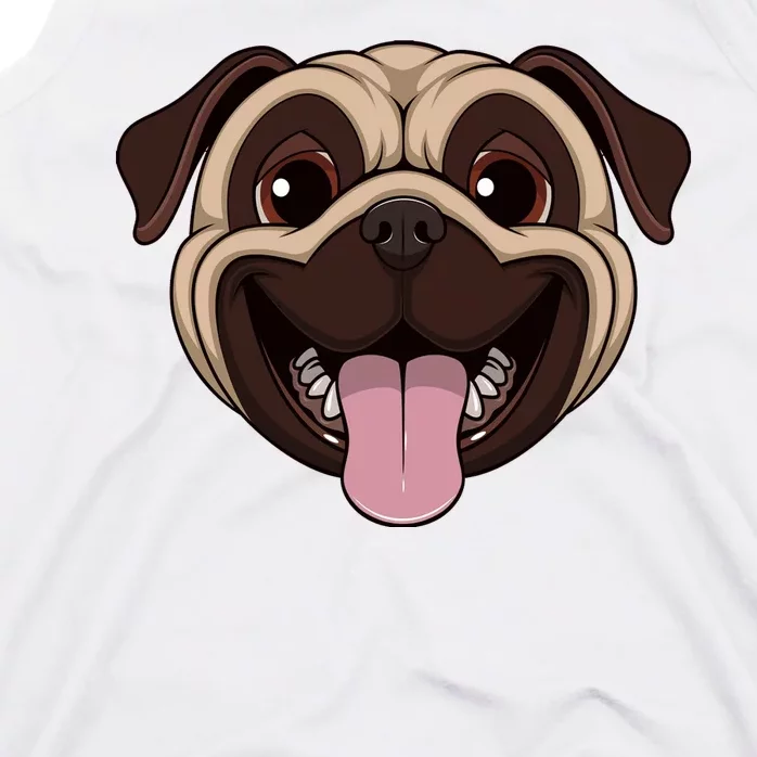 Happy Pug Funny Tongue Tank Top