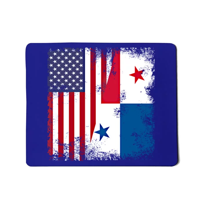 Half Panaian Flag Vintage Panama Usa Gift Mousepad