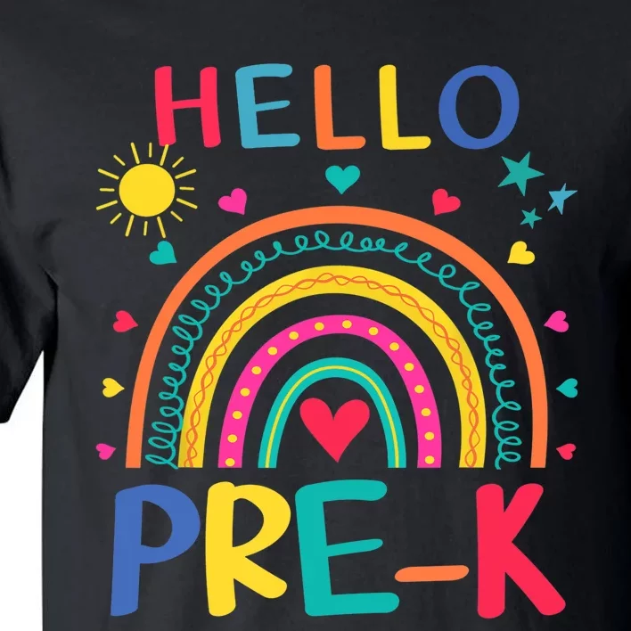 HELLO PRE-K First Day Of School Outfit Girl Tall T-Shirt