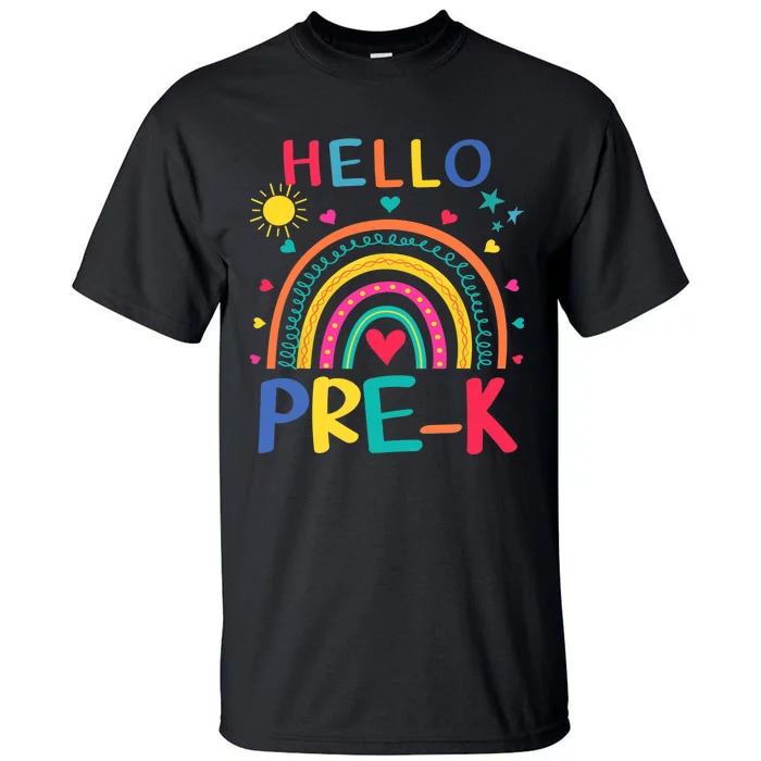 HELLO PRE-K First Day Of School Outfit Girl Tall T-Shirt