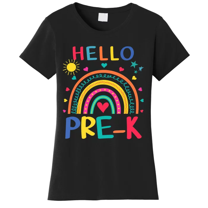 HELLO PRE-K First Day Of School Outfit Girl Women's T-Shirt