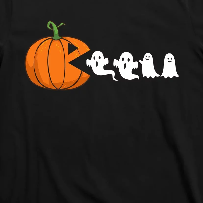 Halloween Pumpkin Ghost Tees For Funny Gamer T-Shirt