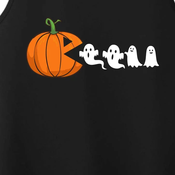 Halloween Pumpkin Ghost Tees For Funny Gamer Performance Tank