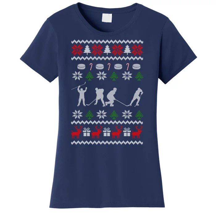 Hockey Player Gift For Christmas Women's T-Shirt