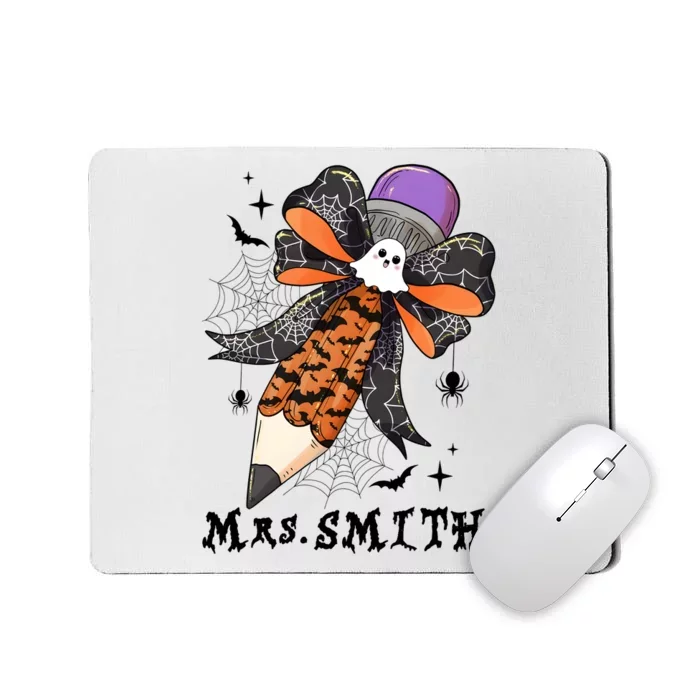 Halloween Pencil Ghost Teacher Life Mousepad