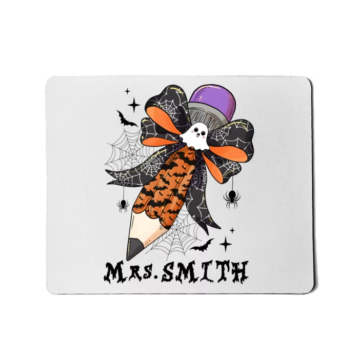 Halloween Pencil Ghost Teacher Life Mousepad