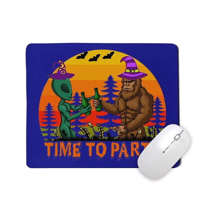 Halloween Party Gifts Bigfoot Alien Witchcraft Mousepad