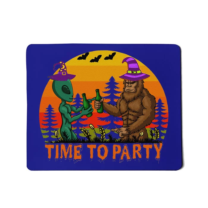 Halloween Party Gifts Bigfoot Alien Witchcraft Mousepad