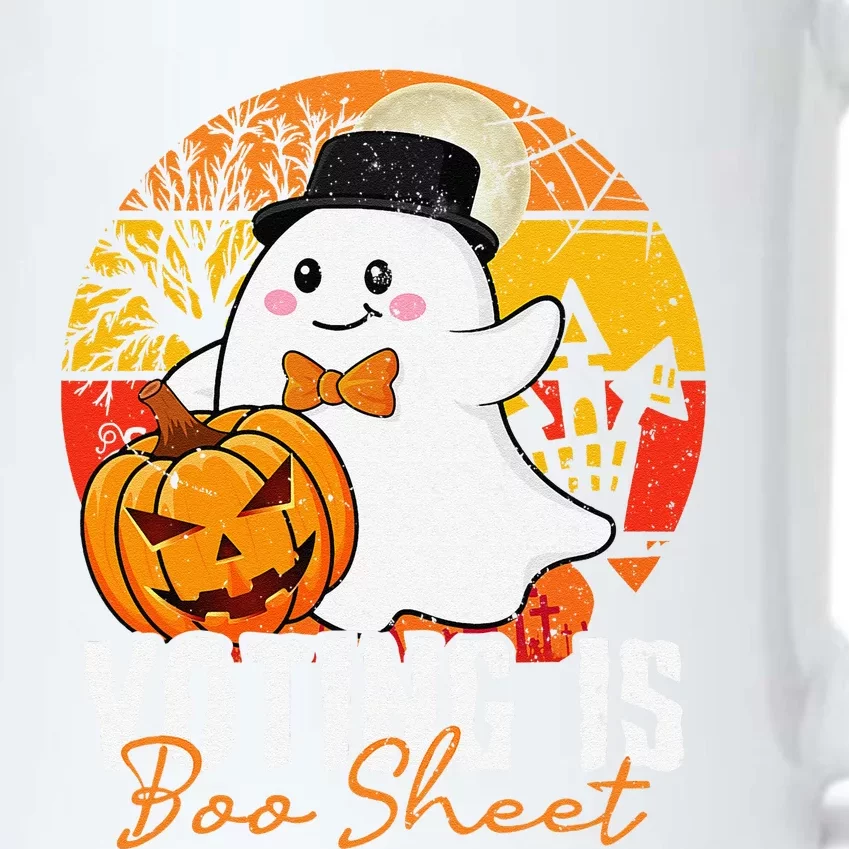 Halloween Political Ghost Usa Voting Is Boo Sheet Pumpkin Black Color Changing Mug