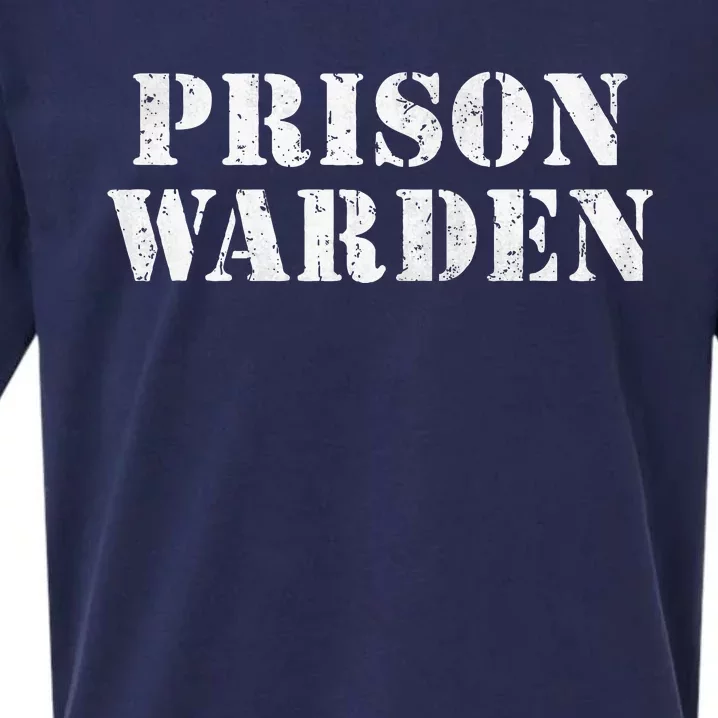 Haunted Prison Guard Halloween Outfit Sueded Cloud Jersey T-Shirt