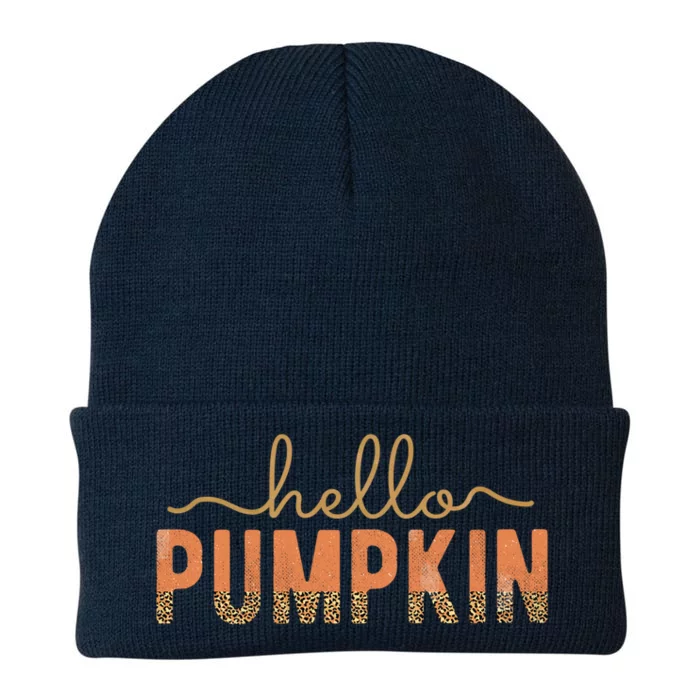 Hello Pumpkin Gift Knit Cap Winter Beanie