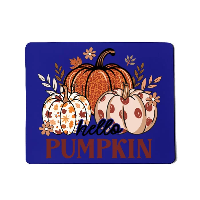 Hello Pumpkin Hey There Pumpkin Boho Floral Holiday Meaningful Gift Mousepad