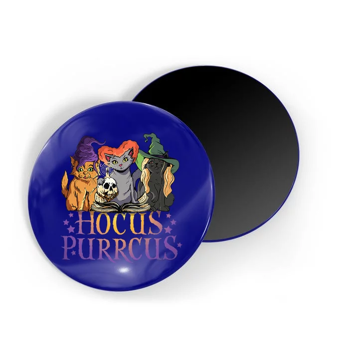 Hocus Purrcus Halloween Witch Cats Funny Parody Magnet