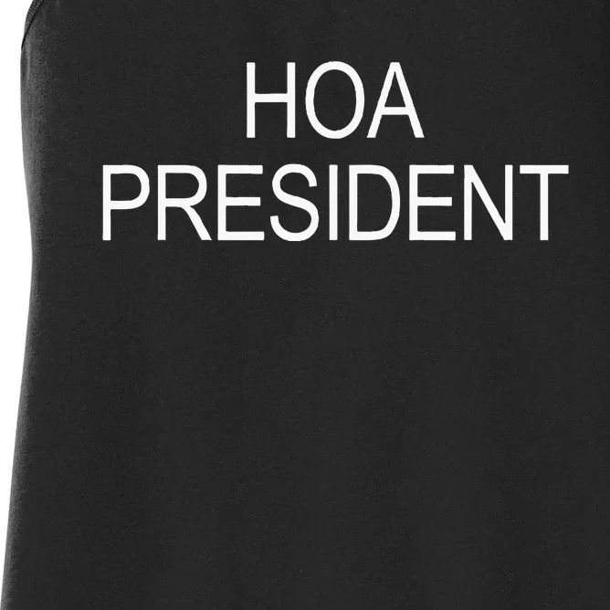 Hoa President Women's Racerback Tank