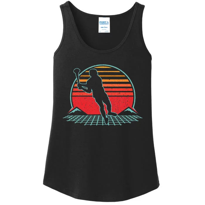 Hurling Player Hurler Retro Vintage 80s Irish Gaelic Sport Ladies Essential Tank