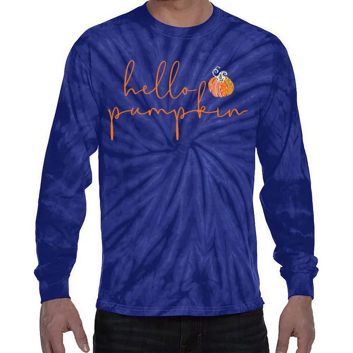 Hello Pumpkin Tie-Dye Long Sleeve Shirt