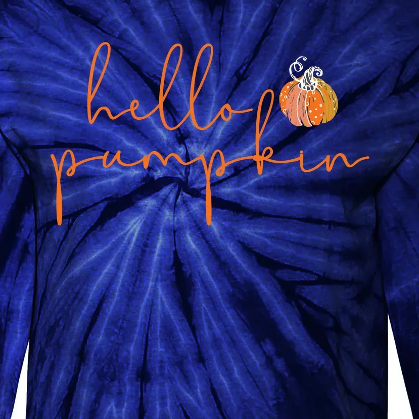 Hello Pumpkin Tie-Dye Long Sleeve Shirt