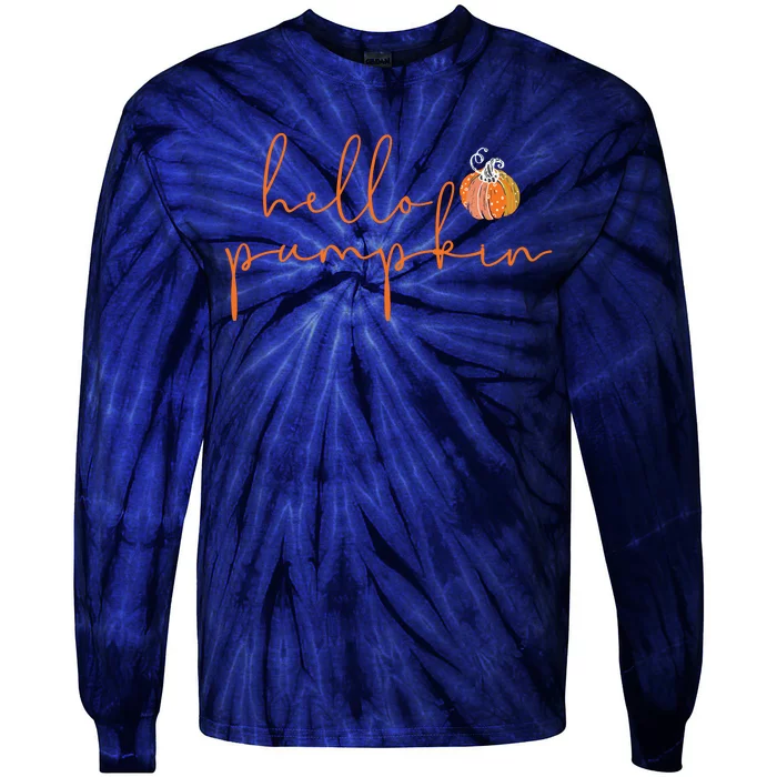 Hello Pumpkin Tie-Dye Long Sleeve Shirt