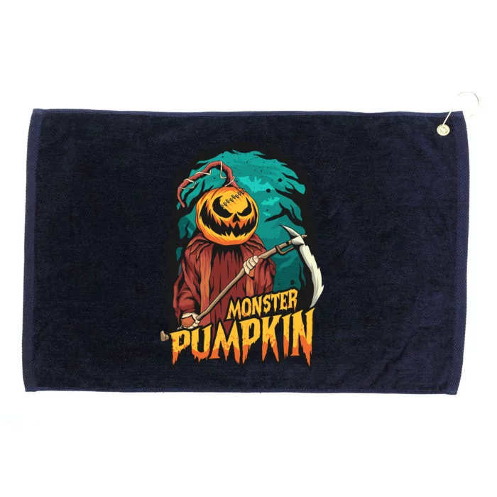 Halloween Pumpkins Grommeted Golf Towel