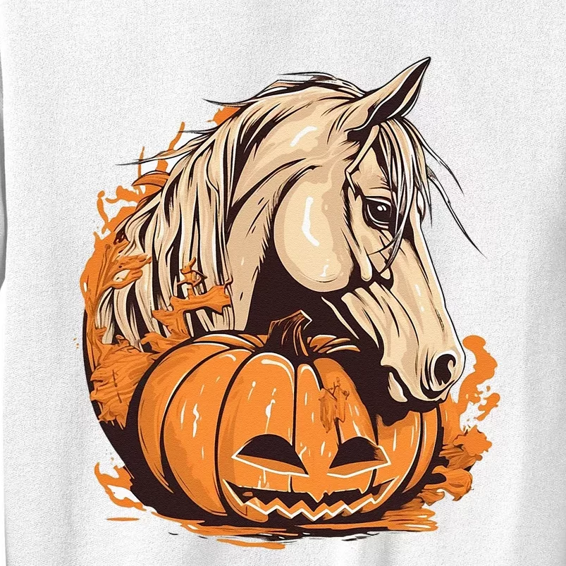 Horse Pumpkin Halloween Costume Horseback Riding Equestrian Sweatshirt