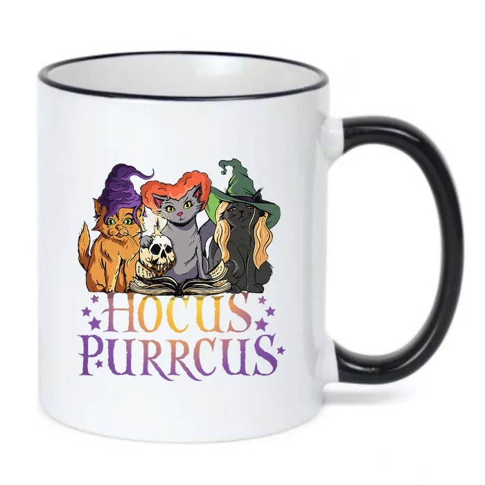 Hocus Purrcus Halloween Witch Cats Funny Parody Black Color Changing Mug