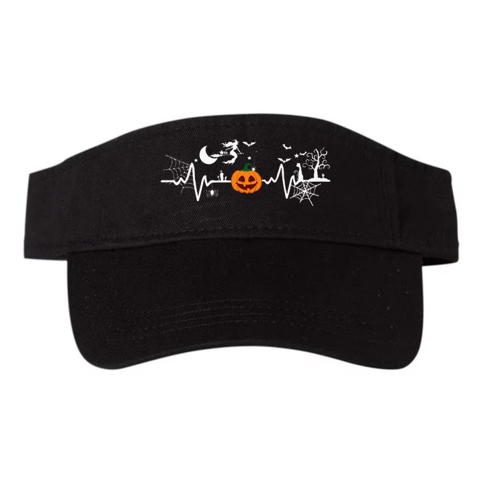 Halloween Pumpkin Heartbeat Valucap Bio-Washed Visor