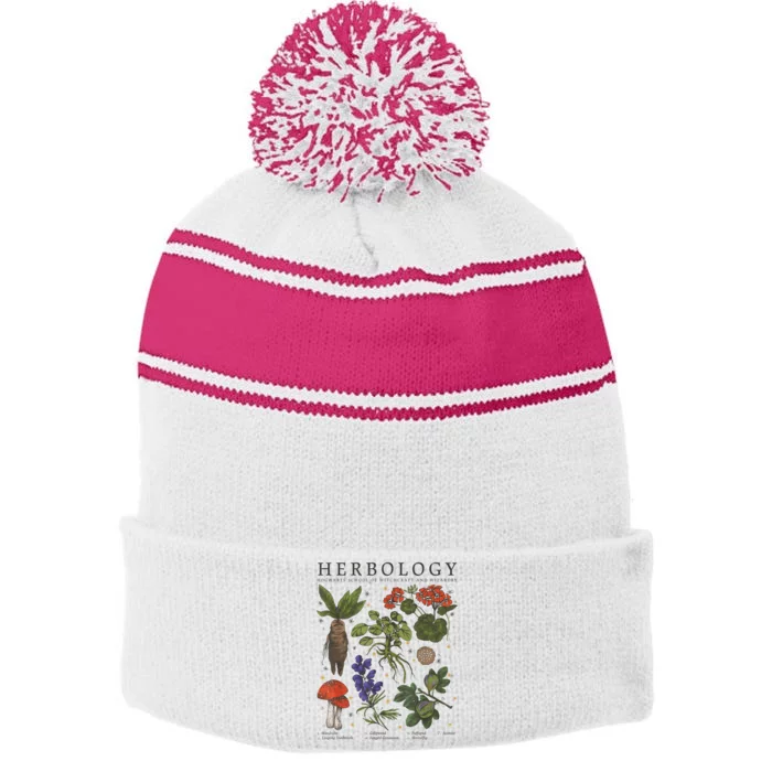 Herbology Plants Stripe Pom Pom Beanie