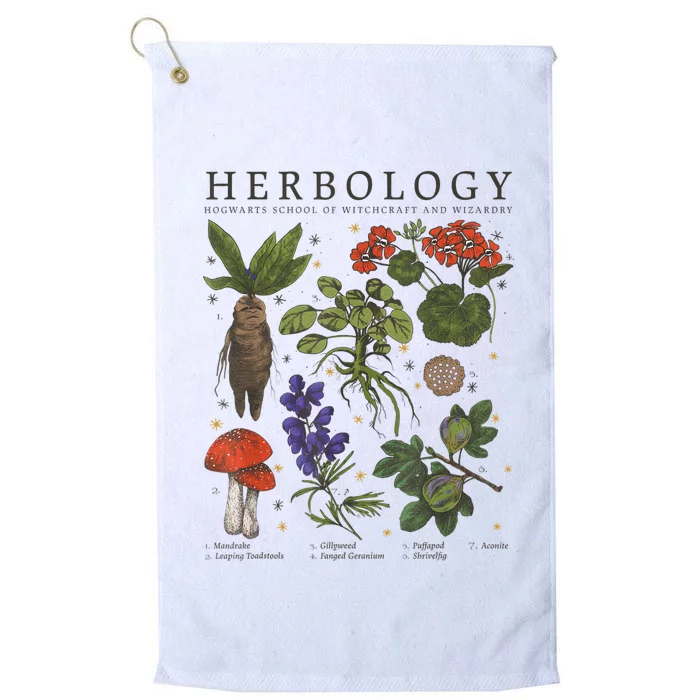 Herbology Plants Platinum Collection Golf Towel