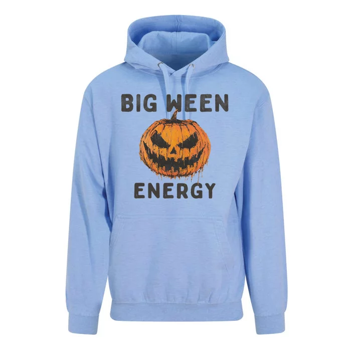 Halloween Pumpkin Head Big Ween Energy Spooky Unisex Surf Hoodie