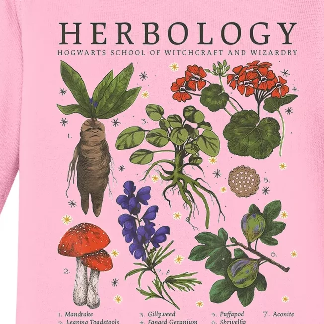 Herbology Plants Baby Long Sleeve Bodysuit