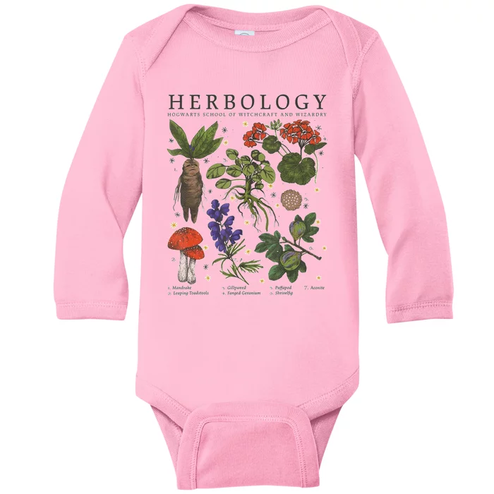 Herbology Plants Baby Long Sleeve Bodysuit