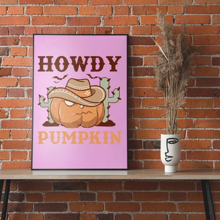 Howdy Pumpkin Poster