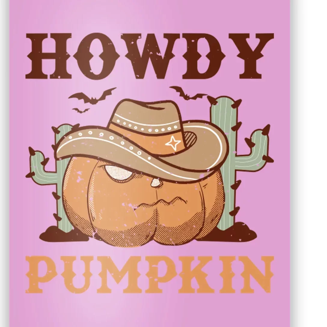 Howdy Pumpkin Poster