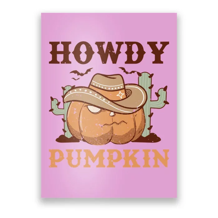 Howdy Pumpkin Poster