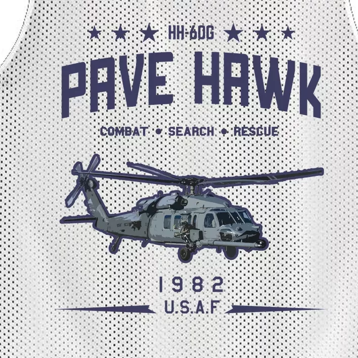 Hh60g Pavehawk Helicopter Mesh Reversible Basketball Jersey Tank