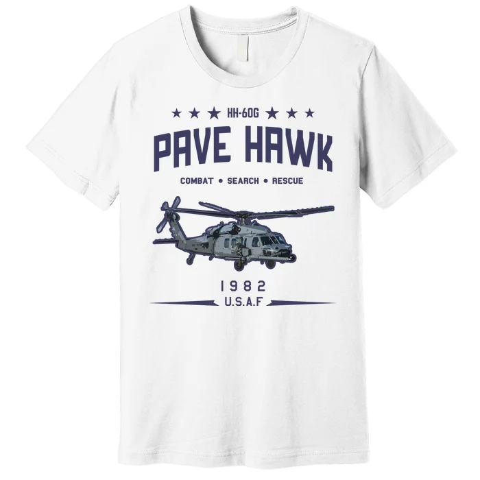 Hh60g Pavehawk Helicopter Premium T-Shirt