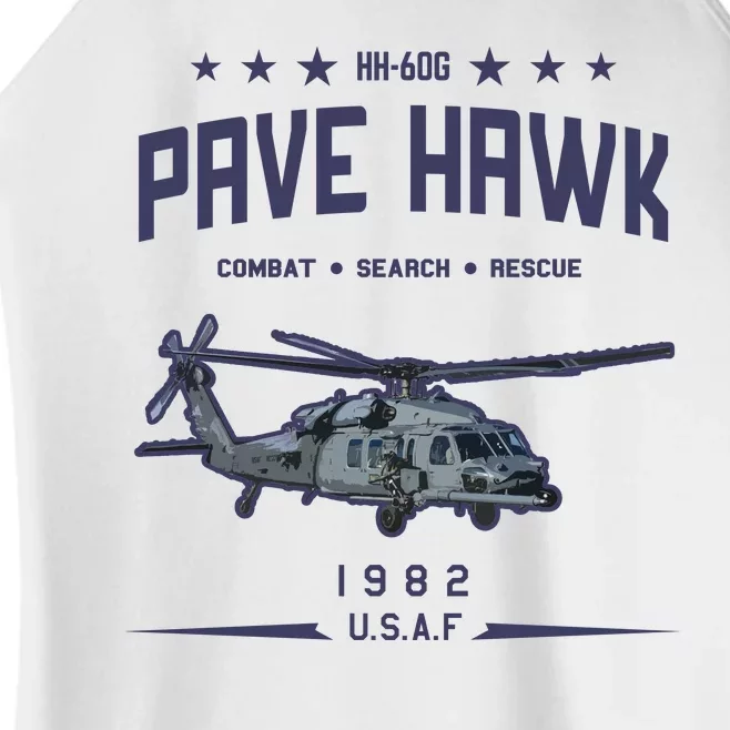 Hh60g Pavehawk Helicopter Women’s Perfect Tri Rocker Tank