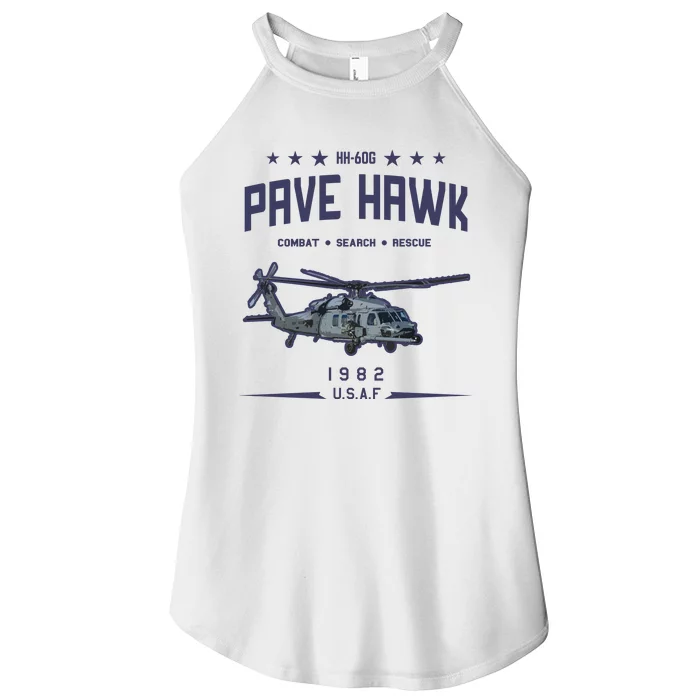 Hh60g Pavehawk Helicopter Women’s Perfect Tri Rocker Tank