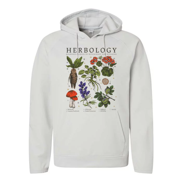 Herbology Plants Performance Fleece Hoodie